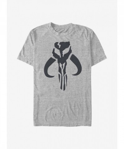 The Mandalorian Mythosaur Symbol Lightweight Grey T-Shirt for Men