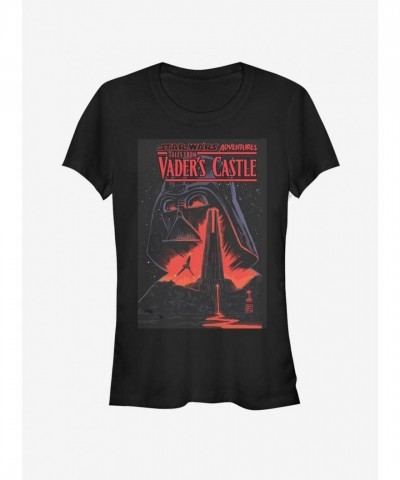 Star Wars Lava Castle Girls Cotton Tee - Black