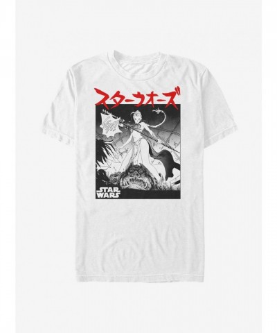 Star Wars Princess Leia Comic Tee - Lightweight Men's White