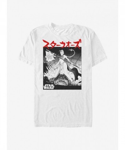 Star Wars Princess Leia Comic Tee - Lightweight Men's White