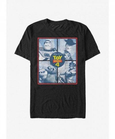 Disney Pixar Toy Story 4 Men's Black Hard Toys T-Shirt