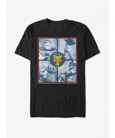 Disney Pixar Toy Story 4 Men's Black Hard Toys T-Shirt