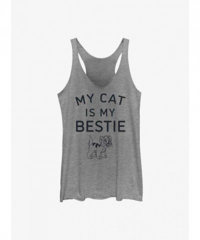 Disney Girls Grey Oliver & Company Bestie Tank Top
