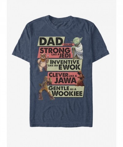 Star Wars Alien Dad Blue T-Shirt for Men