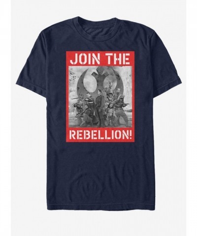 Star Wars Rogue One Navy Blue Unisex T-Shirt - Join the Rebellion