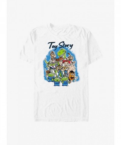 Disney Toy Story Airbrush Men's T-Shirt in White