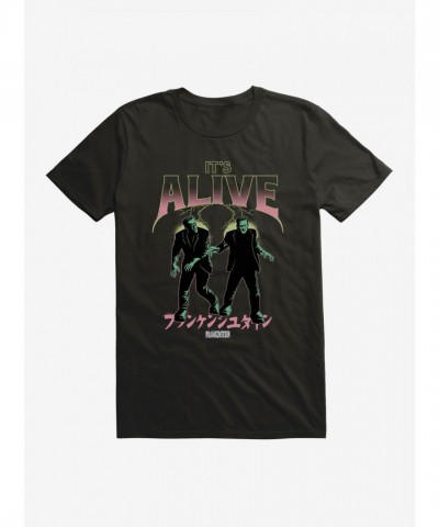 Universal Monsters Frankenstein Alive Graphic T-Shirt - Unisex Black