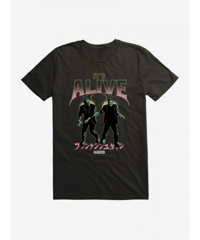 Universal Monsters Frankenstein Alive Graphic T-Shirt - Unisex Black