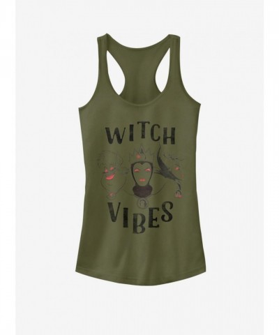 Disney Girls Witch Vibes Tank Top - Green Junior Size