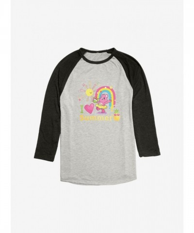 Care Bears Summer Love Raglan - Men's Black