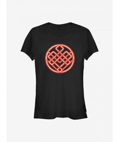 Marvel Shang-Chi Symbol Lightweight Cotton T-Shirt - Black