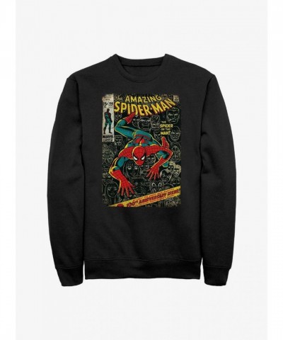Marvel's Iconic Spidey Crewneck - Black for Men