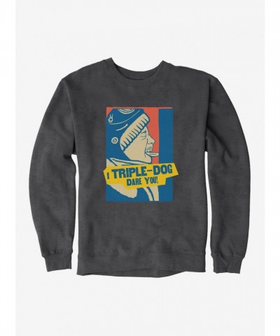 A Christmas Story Triple Dog Dare You Men's Cotton Polyester Frozen Tongue Sweatshirt