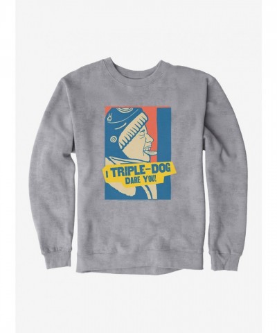 A Christmas Story Triple Dog Dare You Men's Cotton Polyester Frozen Tongue Sweatshirt
