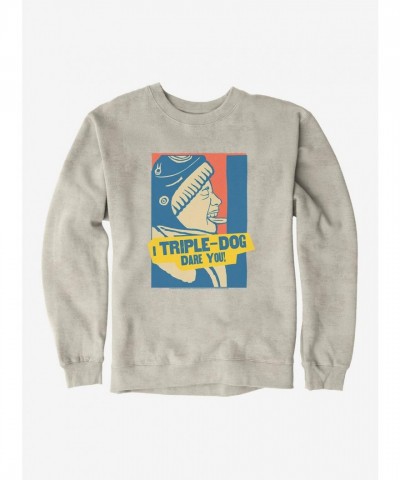 A Christmas Story Triple Dog Dare You Men's Cotton Polyester Frozen Tongue Sweatshirt