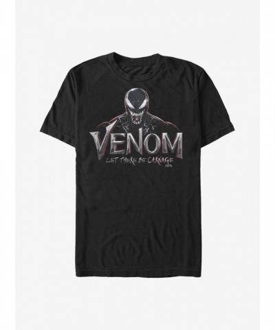 Marvel's Venom Smiling Logo T-Shirt - Men's Black