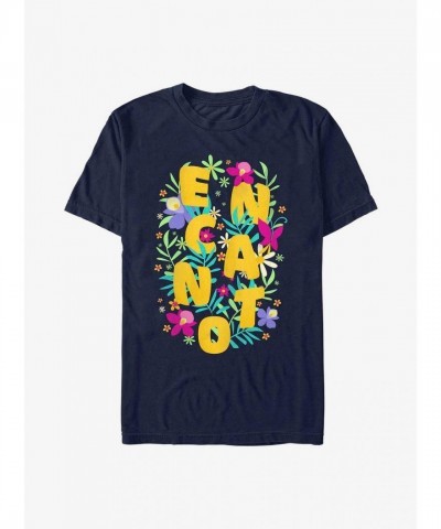 Disney Encanto Floral T-Shirt for Men - Blue