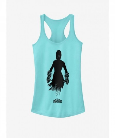 Marvel Girls Black Panther Dark Shadow Tank Top - Blue