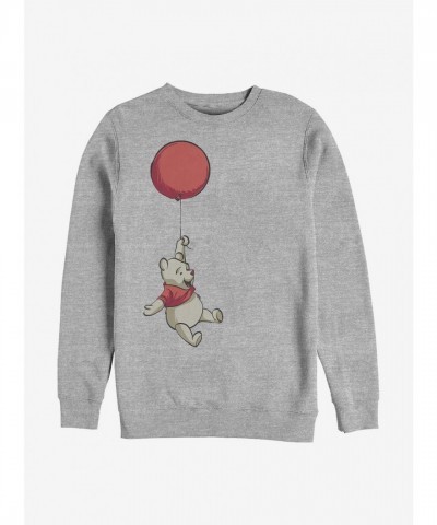 Disney Winnie The Pooh Crew Sweatshirt in Grey - Men's Size