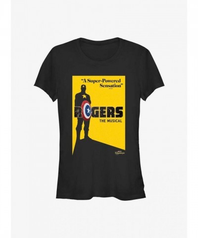 Marvel's Hawkeye Rogers Musical T-Shirt for Girls - Black