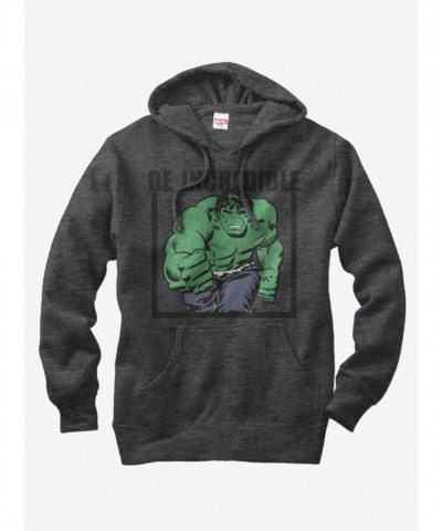 Marvel Hulk Be Incredible Lightweight Hoodie - Unisex Charcoal