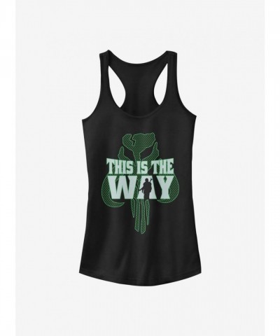 Star Wars Mandalorian "This Is The Way" Graphic Tank Top for Girls - Black