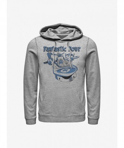 Marvel Classic Fantastic Four Grey Hoodie for Men