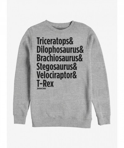 Jurassic Park Triceratops & Dilophosaurus Unisex Sweatshirt - Black