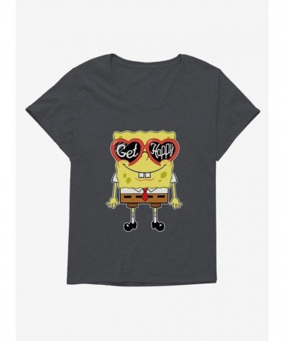 SpongeBob SquarePants Scoop Neck Plus Size Tee for Girls