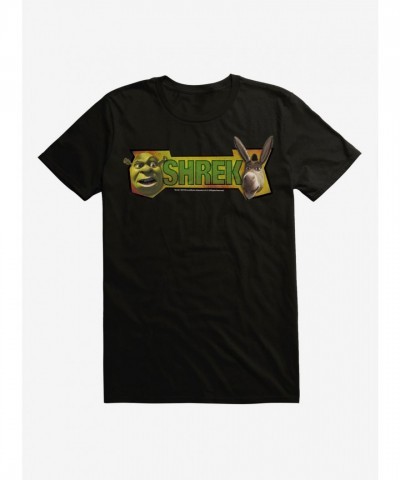 Shrek and Donkey Face Print T-Shirt for Men
