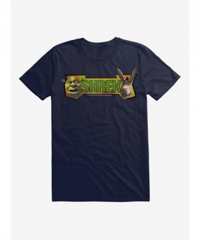 Shrek and Donkey Face Print T-Shirt for Men