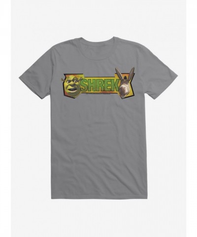 Shrek and Donkey Face Print T-Shirt for Men