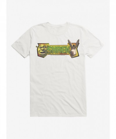 Shrek and Donkey Face Print T-Shirt for Men