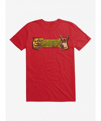Shrek and Donkey Face Print T-Shirt for Men