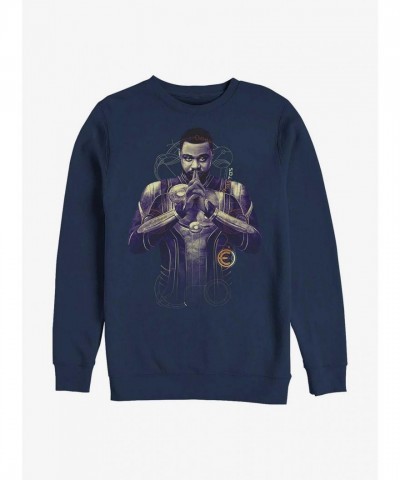 Marvel's Phastos Eternals Crewneck Sweatshirt - Men's Blue