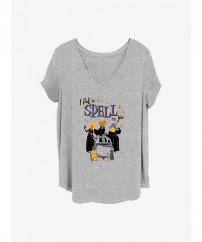 Disney Hocus Pocus Spellbinding Grey T-Shirt for Plus Size Girls