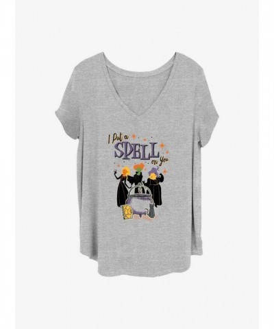 Disney Hocus Pocus Spellbinding Grey T-Shirt for Plus Size Girls