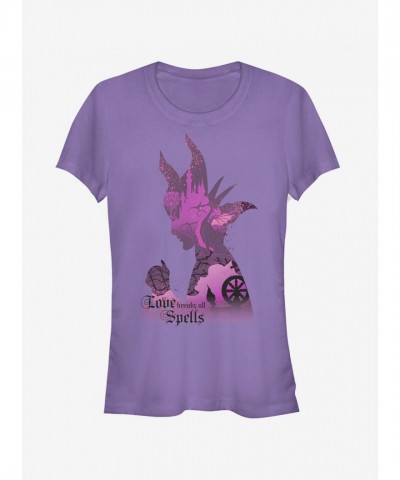 Disney Maleficent Purple Girls T-Shirt - Love Breaks Spells