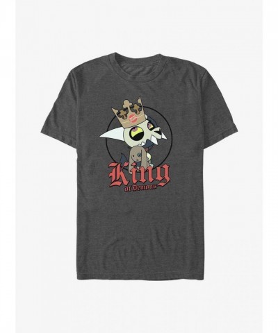 Disney The Owl House King Of Demons Grey Men's T-Shirt