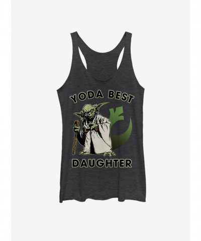 Yoda Best Daughter Girls Tank Top - Black