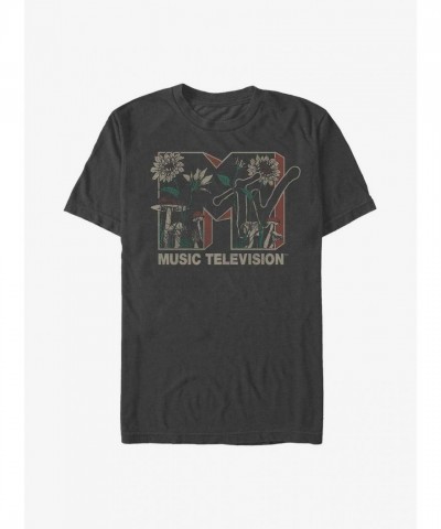 MTV Wildflower Grey Logo T-Shirt for Men