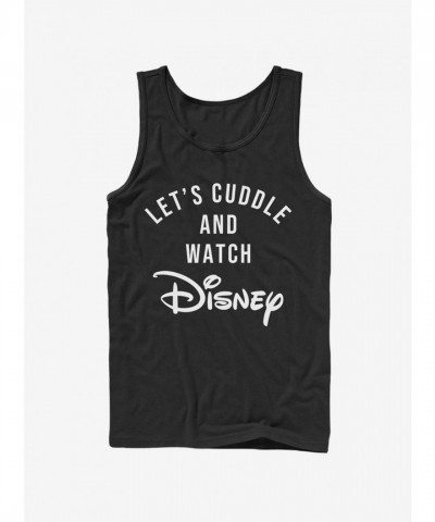 Disney Men's Classic Cuddles Logo Tank Top - Black