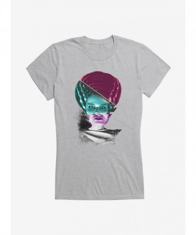 Universal Monsters Bride Of Frankenstein Mash Up Cotton T-Shirt for Girls