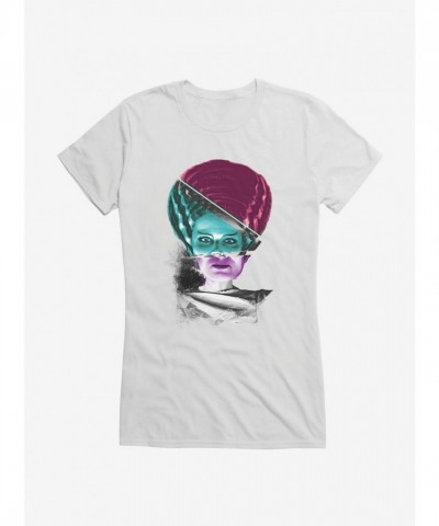 Universal Monsters Bride Of Frankenstein Mash Up Cotton T-Shirt for Girls