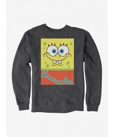 SpongeBob SquarePants Unisex Barnacles Square Fleece Sweatshirt