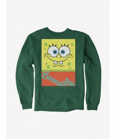 SpongeBob SquarePants Unisex Barnacles Square Fleece Sweatshirt