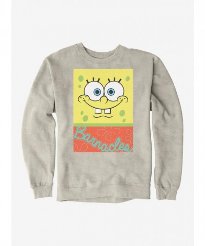 SpongeBob SquarePants Unisex Barnacles Square Fleece Sweatshirt