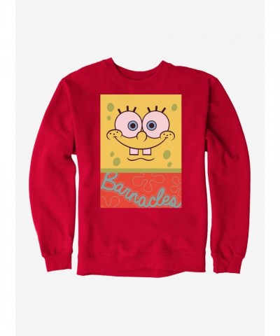 SpongeBob SquarePants Unisex Barnacles Square Fleece Sweatshirt
