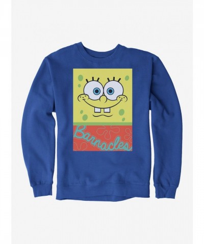 SpongeBob SquarePants Unisex Barnacles Square Fleece Sweatshirt