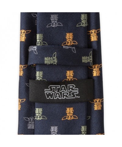 The Child Navy Silk Tie Inspired by The Mandalorian